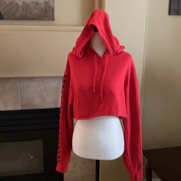 Forever 21 Crop Hoodie - Picture 4 of 5